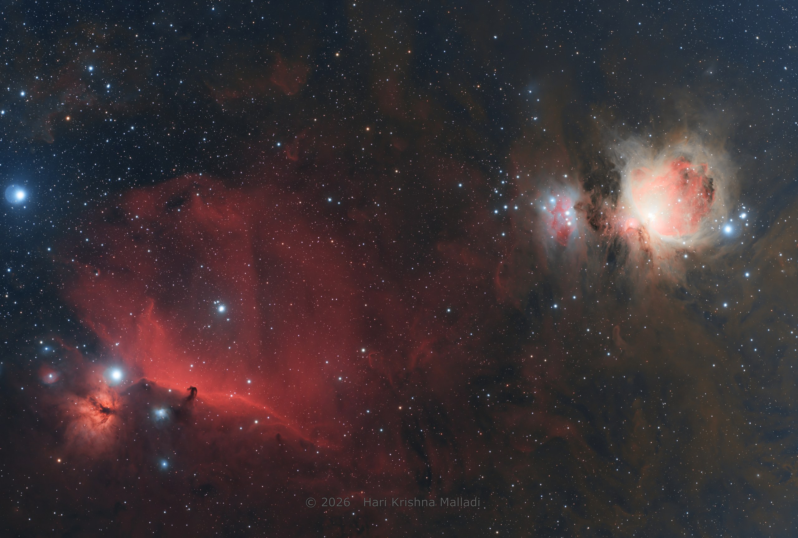 Orion’s Belt, photographed by Hari Krishna Malladi.