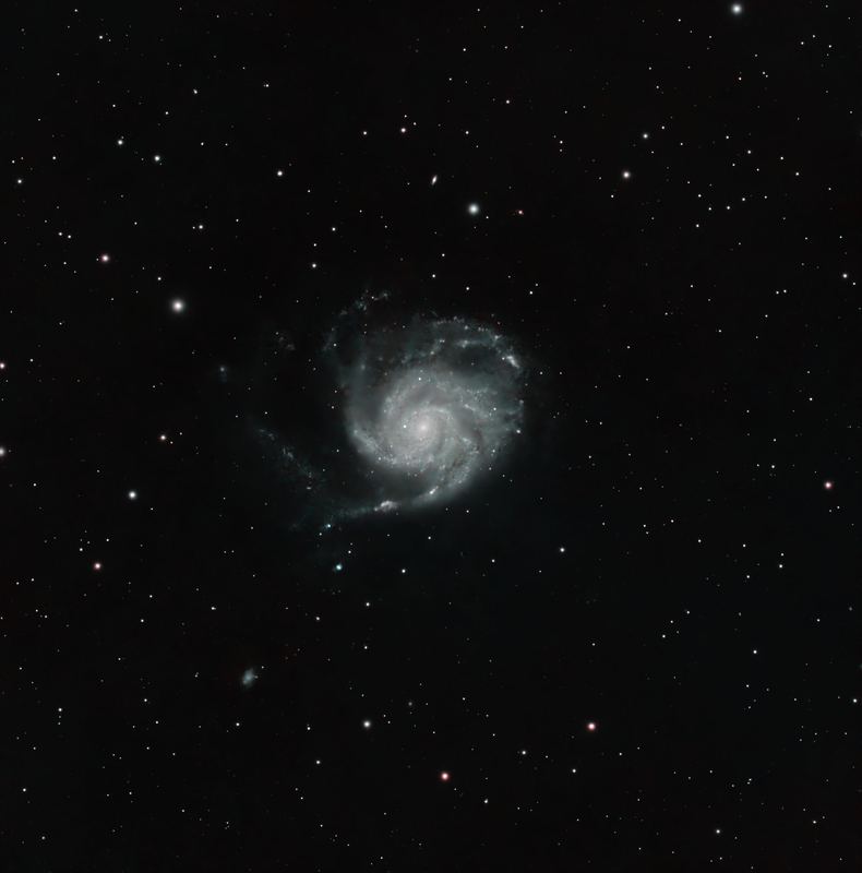 Pinwheel Galaxy, photographed by Hari Krishna Malladi.
